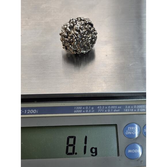 VINTAGE ISRAEL STERLING SILVER 925 RING SIZE 8.5 - Picture 9 of 16